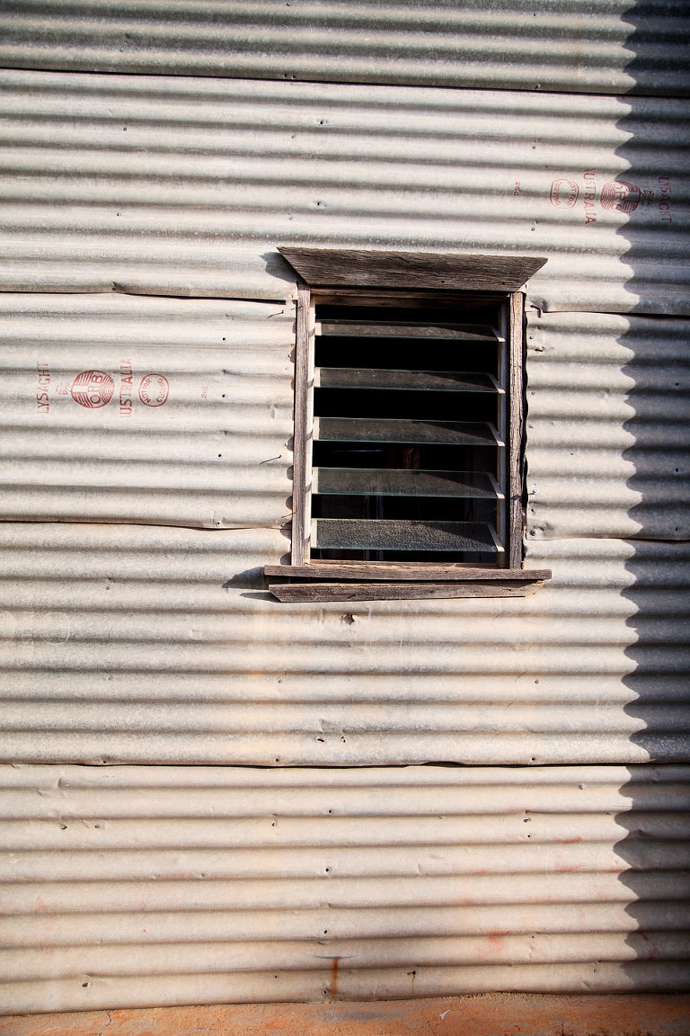 Corrugated Wall With Louvre Window