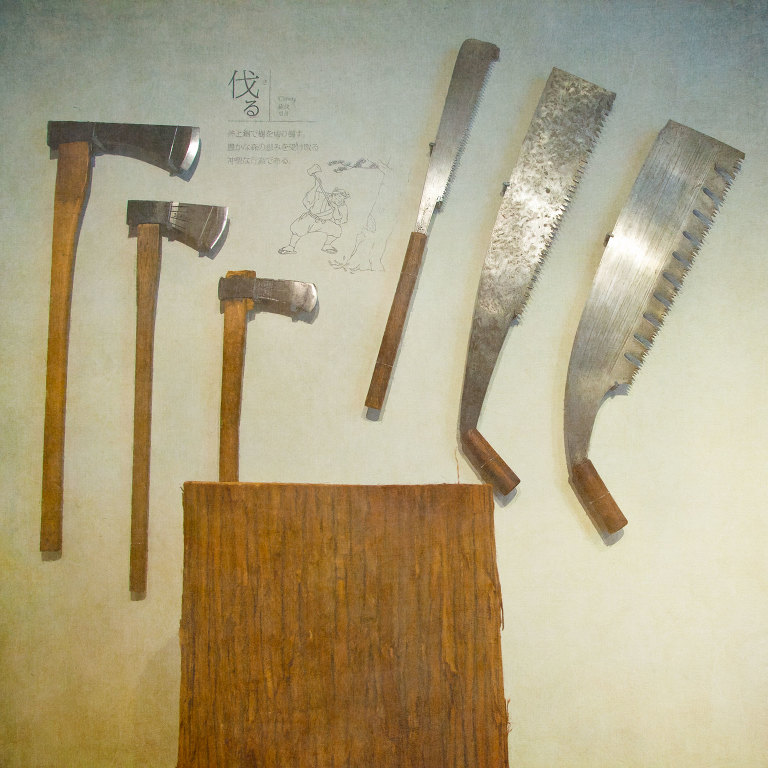 Woodworking tools - axes and saws